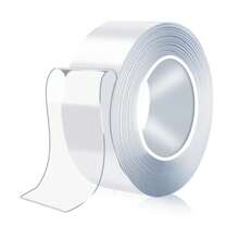 1 pieza Cinta adhesiva doble cara resistente, aplicable en múltiples escenarios, recortable - transparente - Ver 4