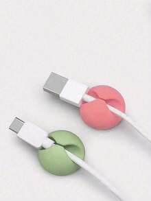 3个装桌面理线夹，线缆管理支架，适用于学校办公室和家庭办公室，开学必备 - 彩色 - 查看 6