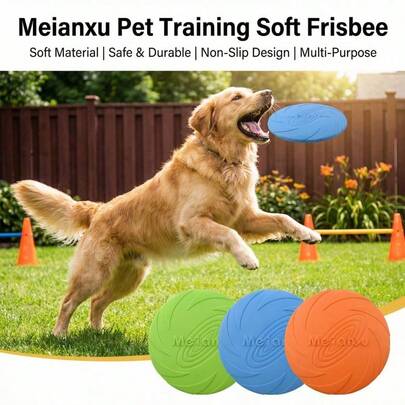 6PCS Durable Dog Flying Discs For Water Retrieval Training, Thermoplastic Rubber Interactive Pet Play Toys, Pet Supplies Dog Accessories Outdoor Exercise Tools, Dog Toys Dog Stuff Dog Accessories, Waterproof Anti-Bite Lightweight Dog Discs Suitable For All Breed Sizes Puppy Beach Lawn Park Outdoor Training Play