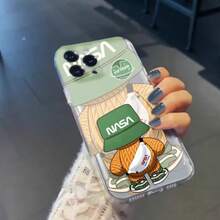 Creative And Modern Space-Themed Phone Case, Compatible With Various Phone Models, With Custom Designs. - Modelo Gorra Verde - View 4