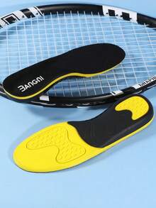3ANGNI 1双亮黄色凝胶鞋垫，舒适高弹PU减震鞋垫，适用于运动鞋、休闲鞋、运动鞋、跑步鞋 - 亮黃色 - 查看 7