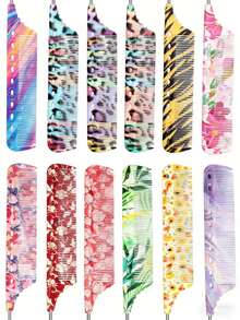 Peine de acero con púas, resistente al calor y antiestático para peluquería - Multicolor - Ver 1