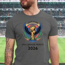 World Cup Shirt|  World Cup T Shirt| USA World Cup Shirt| Football 2026 Shirt| World Cup 2026 T-Shirt| Unisex ® - 橄欖綠 - 查看 9
