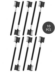 10pcs/5pcs Eyelash Comb And Eyebrow Brush Set, Eyelash Makeup Brush Cosmetic Tools - Multicolor - View 2
