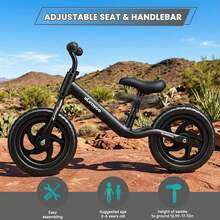 UBRAVOO Kids Balance Bikes - Black - View 5