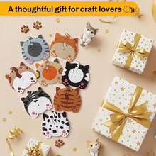 新款DIY钻石画，8件套闪亮水晶杯垫，卡通设计，适合客厅和卧室——完美礼物之选 - 查看 4