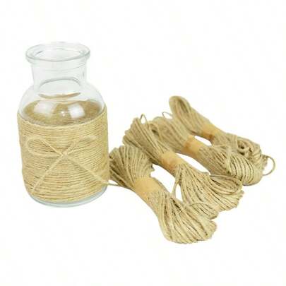 2 Pieces Gift Packing Twine Jute Cord Brown
