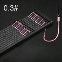 20 Hook /10 Pair Of New Fine Packaging Fishing Tackle Fishing Line Double Hook Manual Double Hook Fishing Hook Bait - Pink - View 10