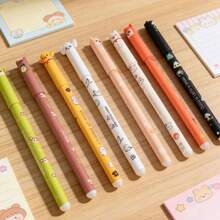 Set de 12 bolígrafos de gel borrables con forma de animales, tintas de varios colores, aptos para escribir, dibujar, hacer tareas, garabatear, se pueden usar como recompensas para estudiantes, regalos de vuelta a clases - Conjuntos - Ver 5