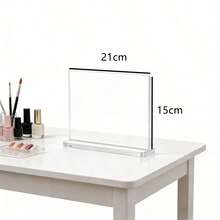 1pc Acrylic Transparent Nail Polish Display Board, Nail Art False Nail Display Stand - Clear - View 7