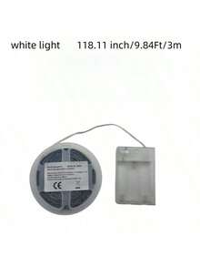 LQHZMYY 1條LED燈條，2色溫，自黏式，可裁剪，電池供電（不含電池），適用於電視背光、梳妝台、櫥櫃、居家、裝飾畫、節日與日常裝飾、電腦氛圍燈、縫紉機燈、電視背光燈條、床頭夜燈、節日裝飾燈、櫥櫃補光燈 - 彩色 - 查看 16