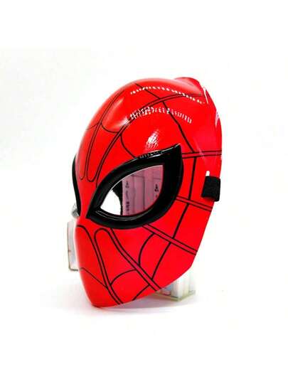 1pc Spider Man Cartoon Plastic Mask With High-Definition Lenses, Party Photography Props, Role-Playing Props, Great Items New Year's Gift, Valentine's Day Gift, Easter Gift