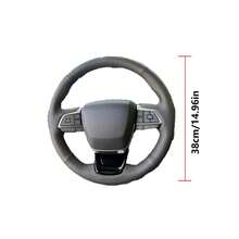 Handmade Steering Wheel Cover Fit For Elantra 4 2016 2017, Solaris 2017 - Elantra 4 (2016/2017) Solaris (2017) - View 3