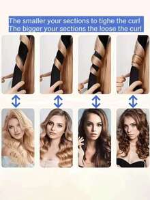 2pcs: No-Heat Satin Hair Curlers With Adjustable Headband, Suitable For Women And Girls, Overnight Wavy Hairstyle Without Heat - Multicolor - View 5