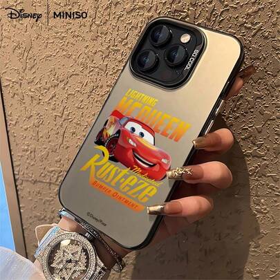 Capa para celular Disney Cars Lightning McQueen Rust-Eze Bumper Ointment Design, adequada para iPhone 17/17 Pro/17 Pro Max/17 Air/16/15/14/13/12/11/X Series, capa para iPhone 17 Pro Max, capa para iPhone 17 Pro, capa para iPhone 17. Ótima opção de presente para namorada.