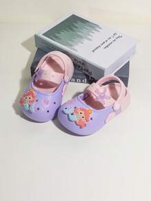 2026新款婴儿美人鱼和海星透气凉鞋，夏季防滑幼儿男女童卡通包头软底拖鞋 - 紫色 - 查看 14