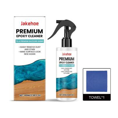 jakehoe Epoxy Resin Cleaner - Removes Stains, Repairs Scratches, Polishes Surface. All-In-One Cleaning, Scratch Repair, And Surface Polishing Solution