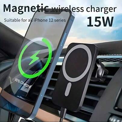 MagSafe Car Phone Holder - Air Vent Mount, Magnetic Phone Holder Compatible With IPhone 17, 16, 15 Series, 14 Series, Pixel 10 Etc.