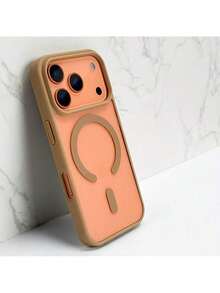 Neue Luxus Transparente Magnetische Kabellose Lade Handyhülle, Geeignet für iPhone 17 16 Pro Max Air Plus 15 14 13 12 Pro Max 11 17Promax 17Pro 17Air Stoßfeste Weiche Stoßstange Harte Acryl Rückseite Transparente Abdeckung - Gold - Übersicht 7