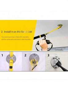 P3 Suspension Training Strap Home Fitness Resistance Band Training Set - Yellow - View 3
