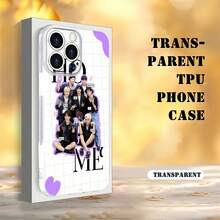 Foto grupal de  con temática de hogar morado.funda de teléfono Fundas compatibles con ,Apple,VIVO,OPPO,,, y Honor.Fabricadas en silicona TPU,ofrecen protección contra golpes y caídas. - transparente - Ver 4