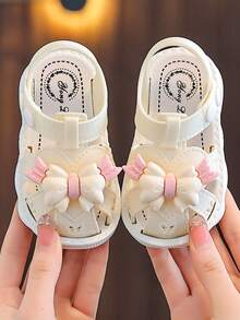 Sandalias para niños pequeños, sandalias de suela blanda antideslizante con lazo cerrado para niños y niñas de 0 a 3 años - Beis - Ver 12