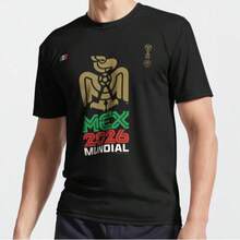 MEXICO 2026 MUNDIAL Eagle Soccer– Fan-Inspired Football Graphic – North America Tournament Tribute – Unisex Sports Active T-Shirt - 黑色 - 查看 1