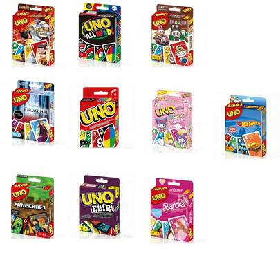 SHARLOVY 1pc UNO Party Multi-Player Card Game Set, Includes UNO Penalty Cards, Gift For New Year, Valentine's Day, Easter