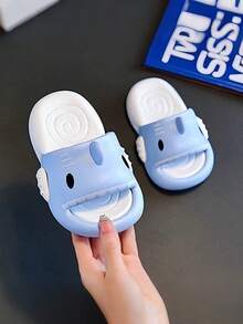 Summer Kids' Shark Non-Slip Bathroom Slippers/Sandals For Boys And Girls - Blue - View 2