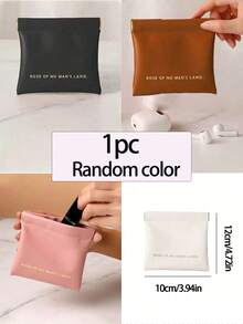 1pc PU Leather Cosmetic Bag, Holiday & Travel Makeup Bag, Waterproof Bathroom Organizer Bag, Large Capacity Makeup Storage Pouch, Portable Toiletry Bag, Beach Bag, Suitable For Lipstick, Eyebrow Pencil, Makeup Brushes, Watch, Bathroom Storage, Travel Essentials, Travel Accessories, Holiday Essentials, Cruise Necessities, Bridesmaid Gift, Birthday Gift, Women Gift, Spring New Arrival - Multicolor - View 15
