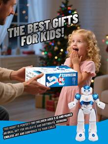 1pc Wireless Remote Control & Gesture Sensing Programmable Robot Toy, Rechargeable RC Robot With Auto Demo, Lighting, Dancing, Music & Gesture Sensing, Cool Birthday/Christmas/Valentine's Gift For Children 3+ Years Old - Multicolor - View 10