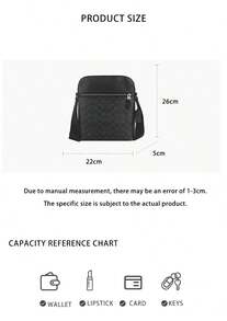 Coach Houston Men's Single Shoulder Crossbody Bag CZ398QBMI5 - 黑灰色CZ398QBMI5 - 查看 9