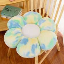 1pc Floral Cushion Plush Doll Bed Decor Office Chair Pad 6-Petal Daisy Throw Pillow Home Decoration Chair Cushion Office Lumbar Pillow Floor Mat Festival Gift - Multicolor - View 20