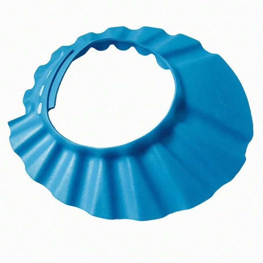 Adjustable Shower Cap, Toddler Shampoo, Bath Shower Cap, Hair Protector, Direct Visor Caps, Baby Care Protection DTKT - Blue B - View 1