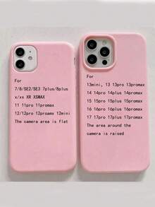 1pc Pink Star, Apple, Cat Minimalist Personalized Full Coverage TPU Shockproof Phone Case Compatible With Apple 17, 16, 15, 14, 13, 12, 11 Pro Max, Air - Multicolor - View 5