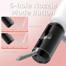 IPX7 Waterproof, Handheld Electric Bidet, Portable Travel Shattaf, USB Rechargeable, Dual Mode, Personal Hygiene Spray, Women Men, Travel, Camping - A - 查看 3