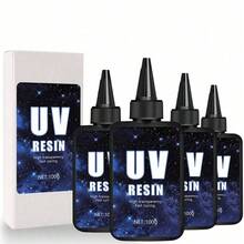 100g/200g/300g/400g High Viscosity Transparent UV Resin Kit, Fast Curing Low Shrinkage UV Epoxy Resin, Suitable For Crafts Making, Resin Pouring, Coating - UV Resin - View 1