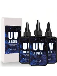 100g/200g/300g/400g High Viscosity Transparent UV Resin Kit, Fast Curing Low Shrinkage UV Epoxy Resin, Suitable For Crafts Making, Resin Pouring, Coating - UV Resin - View 9