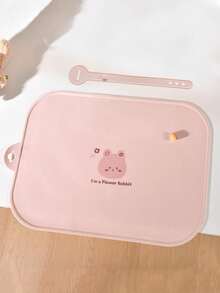 Conjunto de Utensílios de Silicone para Bebê, Jogo Americano Personalizado, Cinto, Babador, Tigela, Colher, Gravata Borboleta, Suprimentos de Alimentação Anti-Sujeira e Anti-Queda, Adequado para Bebês Meninos e Meninas em Todas as Estações - Multicolorido - Visão 13