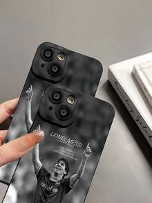 : campeón de fútbol, blanco y negro. Esta elegante funda es compatible con Samsung, Apple, VIVO, OPPO, , Transsion, ,  y Honor. Fabricada en silicona TPU, ofrece protección contra golpes y caídas, además de una sensación superior. Es un regalo ideal para familiares, amigos y seres queridos, y la opción perfecta para San Valentín y Año Nuevo. - Negro - Ver 8