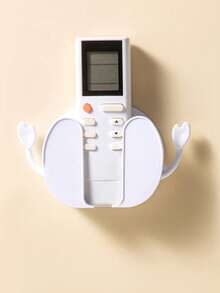 1个白色ABS壁挂式手机支架，无需钻孔即可充电的手机支架收纳架 - 白色 - 查看 4