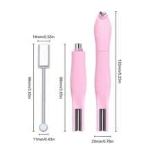 Cat Eye Magnetic Nail Set - 3 In 1 Nail Magnet For Cat Eye Gel Nail Polish Heart Shape, French Stripes, Wide Light Effect Magnetic Nail Art Tools Home DIY Salon Nail Design - 2 Pieces (heart Shape + Stripes) - View 8