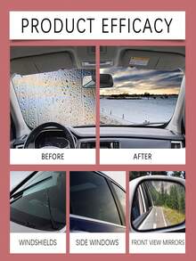 Professional Car Glass Oil Film Remover Kit - 120ml Deep Cleaning Paste & 100ml Replenisher, Powerful Windshield Cleaner & Degreaser With Sponge Brush, Non-Scratch Auto Glass Polishing Set For Crystal Clear Vision & Driving Safety, Removes Stubborn Water Spots & Glare - 液體 - 查看 6