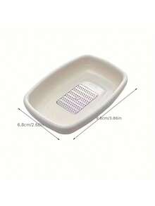 1/2件装塑料手动食物研磨器，精细姜蒜磨碎器/绞碎器 - 白色 - 查看 5