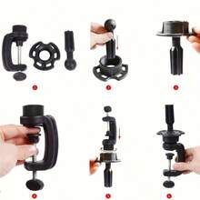 24 Inch Mannequin Head, Make Up Cosmetology Manikin Practice Doll Head With Hair, Braiding Hairdressing Head For Hair Styling With Table Clamp + DIY Hair Styling Set - View 8