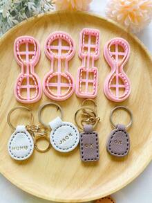 Simple Keychain Shape Polymer Clay Cutter Mold With High Precision Diy Handcrafted Earring Jewelry Soft Clay Mold Tools, Precision Knife Molds - Craft Supplies - For Jewelry Makers & Crafters - Perfect Gift For Diy Enthusiasts - TH117 - View 2