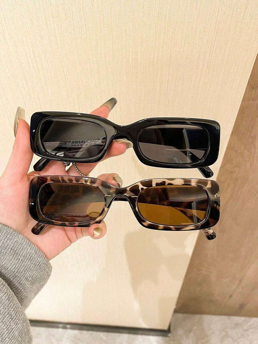 两副复古INS风经典闺蜜眼镜套装，适合日常生活、约会、街拍，适合各种脸型 - 彩色 - 查看 1