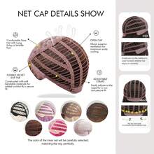 18 Inch Long Straight Brown Ombre Wig With Middle Part Bangs, Heat Resistant Synthetic Ombre Brown Wig For Daily Wear, Cosplay, Party & Fashion Styling - Brown Ombre - View 12