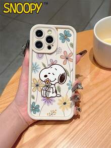 A Cartoon Snoopy Pattern, A High-Bamboo Anti-Drop Phone Case Made Of Tpu Material, Can Be Given As A Holiday Gift. It Is Suitable For IPhonexs/ XS Max /Xr/11, 12, 13, 14, 15, 16pro/Promax/14, 15, 16plus/17, And Is Suitable For Both Men And Women - 彩色 - 查看 1