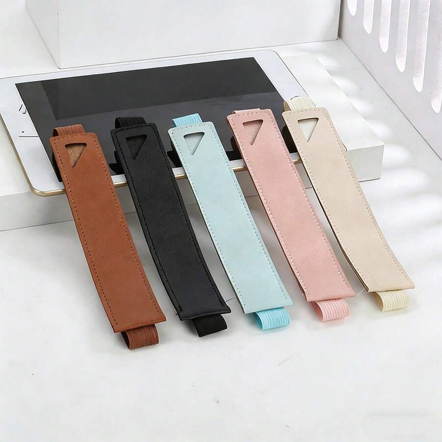 1pc PU Leather Pen Holder, Suitable For Pens, Creative Pencil Case, Protect Your Ballpoint Pen, Stylus, Suitable For School, Office, Business Travel And Tourism, Office Supplies, School Supplies, Back To School Gift, Christmas Gift, Teacher's Day Gift,Stationery,Bag - Multicolor - View 1